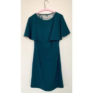 Monique Lhuillier Teal Mini Dress - Size 0